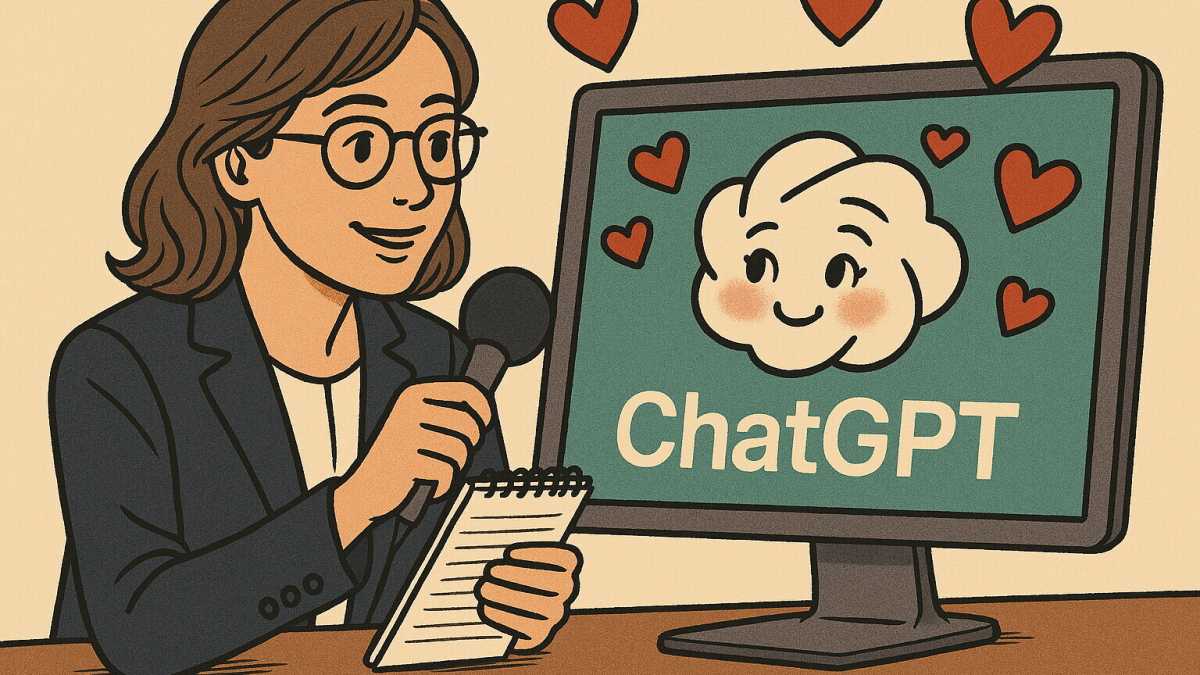 Immagine di I sorrisi (virtuali) e il romanticismo di un chatbot in un mese di Foglio AI