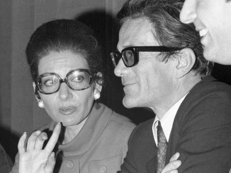 Maria Callas e Pier Paolo Pasolini (foto Getty)
