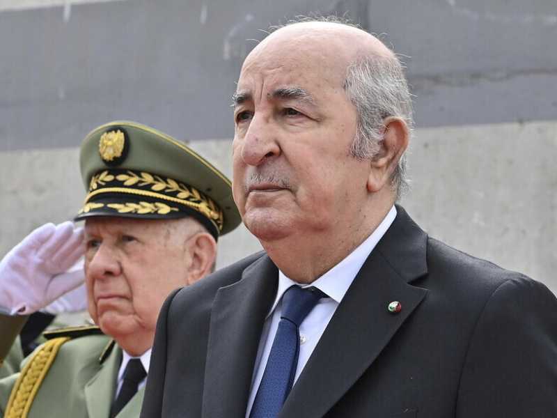 Il presidente algerino Abdelmadjid Tebboune (foto LaPresse)