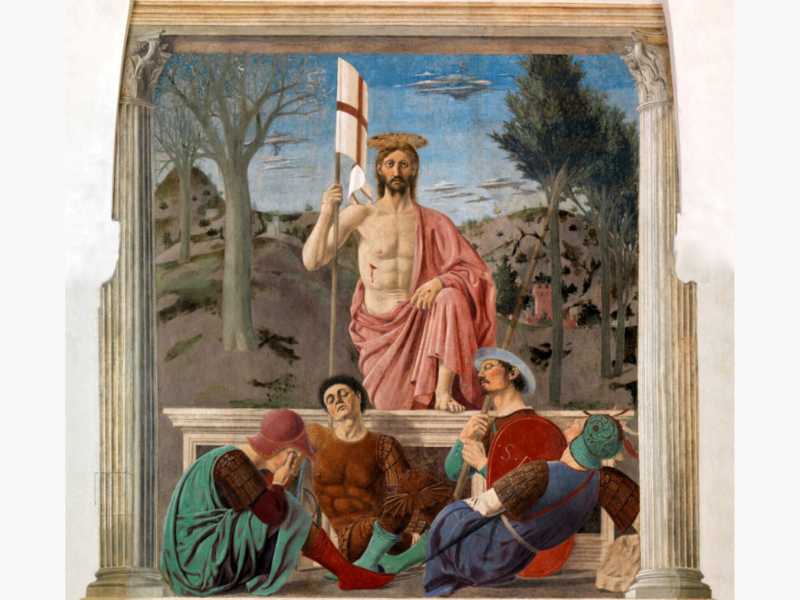 Piero della Francesca, Resurrezione, Museo Civico, Sansepolcro <br />
