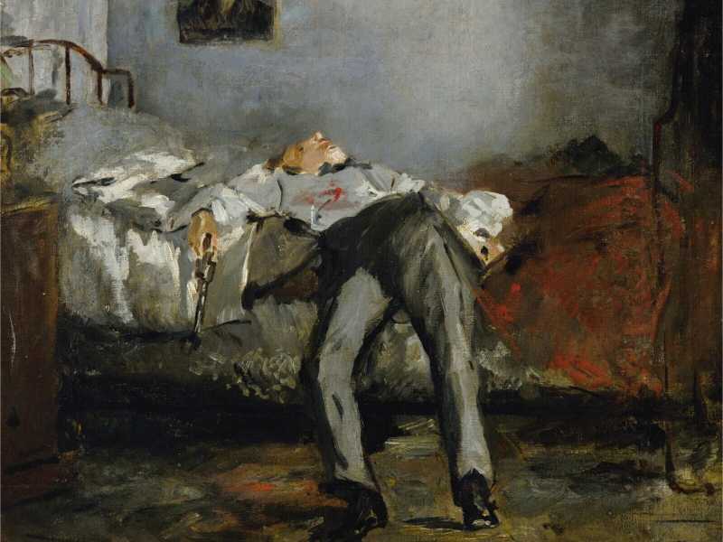 &nbsp;&Eacute;douard Manet, &ldquo;Il suicida&rdquo;, olio su tela, 1877