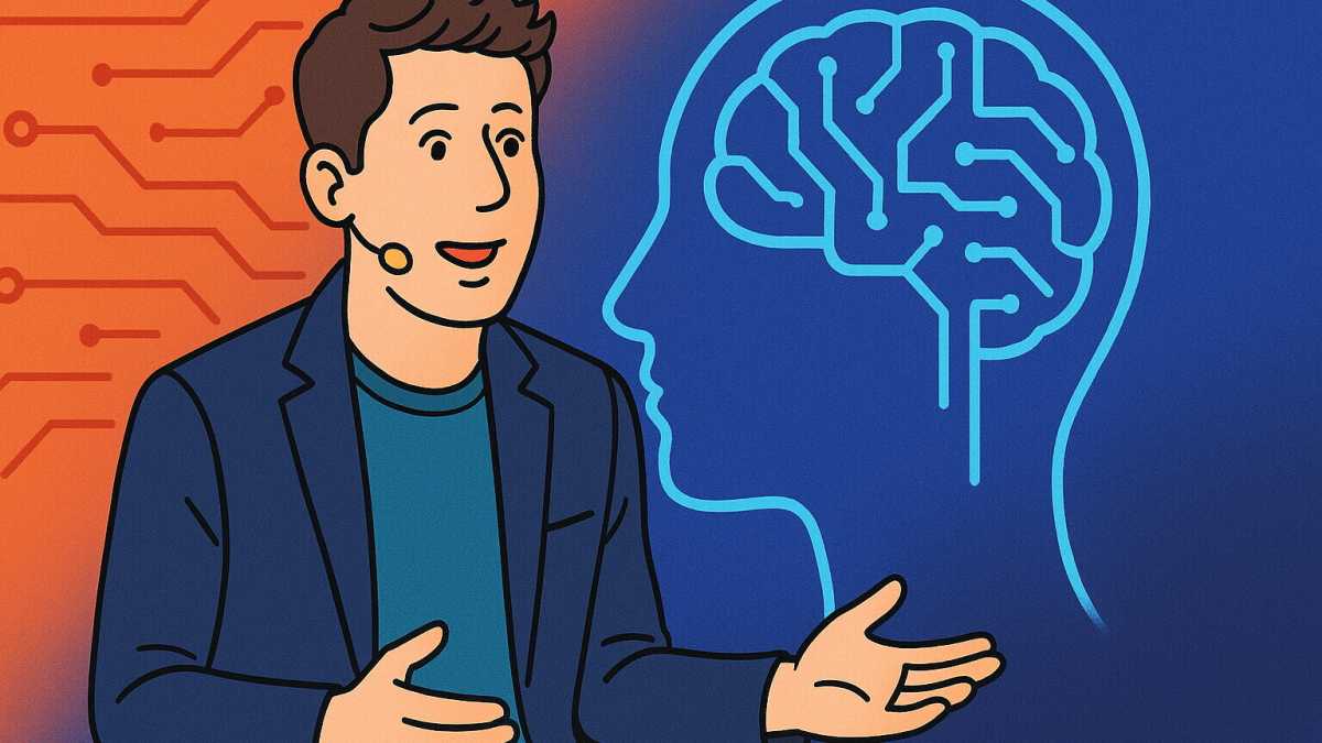 Immagine di Sam Altman a Ted. Il fondatore di OpenAI racconta il futuro che stiamo già vivendo, tra meraviglia e paura