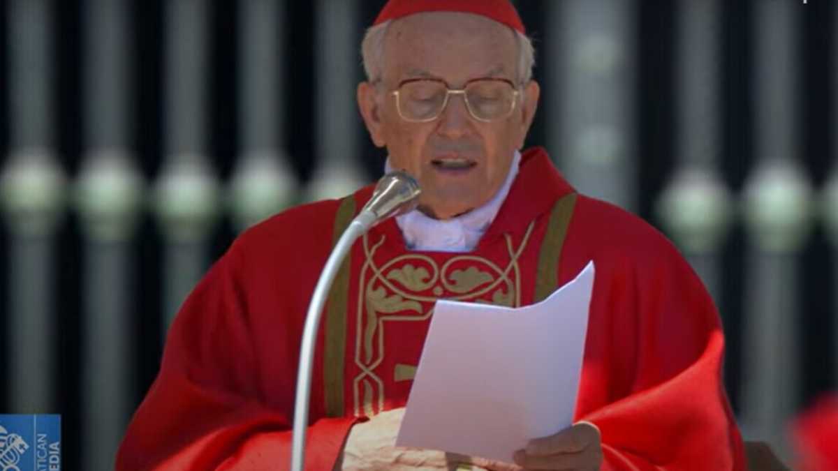 Immagine di L'omelia del cardinale Giovanni Battista Re ai funerali di Papa Francesco