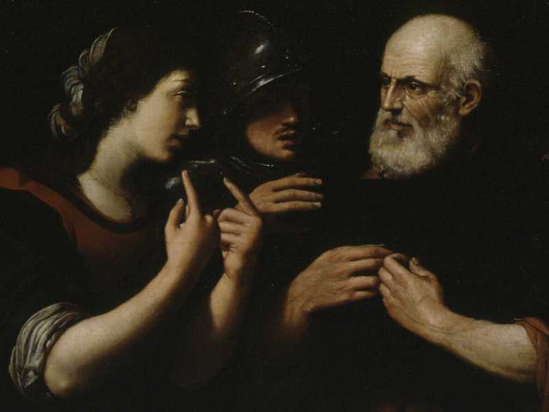 Lionello Spada, "San Pietro rinnega Gesù" (1620 ca)