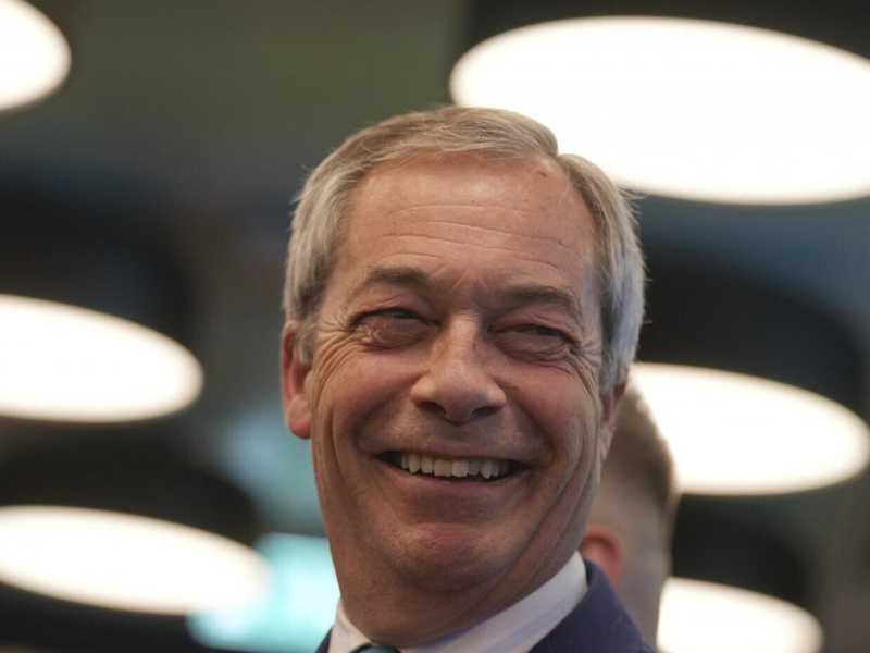 Nigel Farage (foto Ap, via LaPresse)
