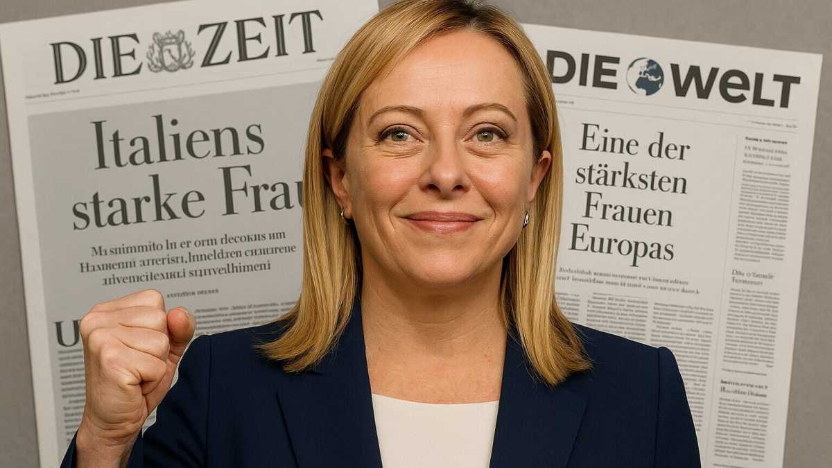 Immagine di Meloni secondo Berlino
