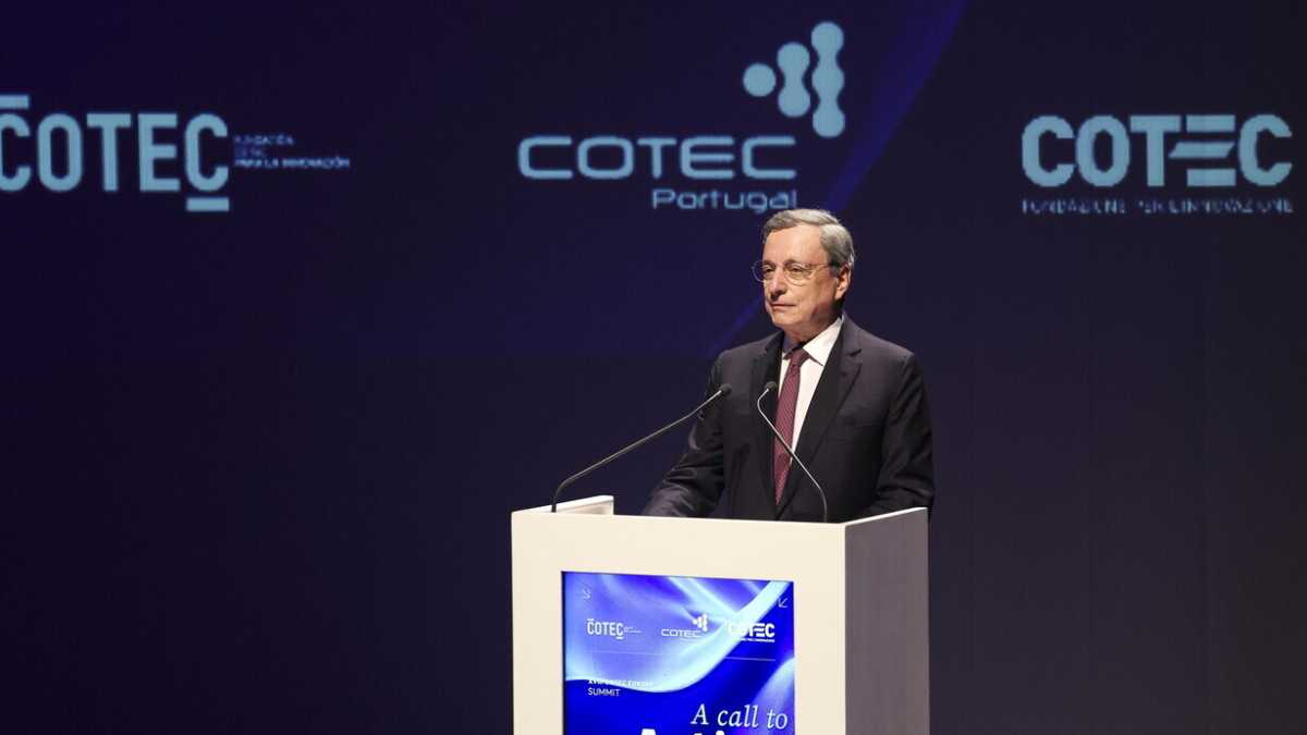 Immagine di Al simposio Cotec, Draghi suona la sveglia all’Europa. Crescita, dazi, debito comune e cybersicurezza