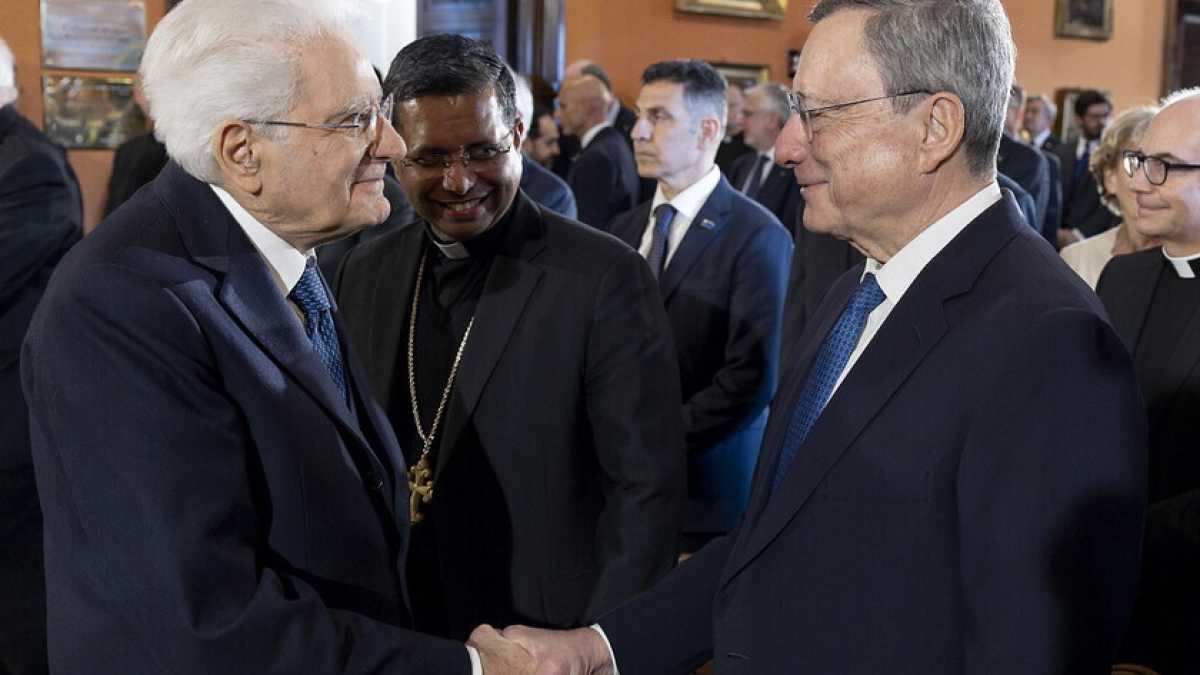 Immagine di Draghi e Mattarella: what else?