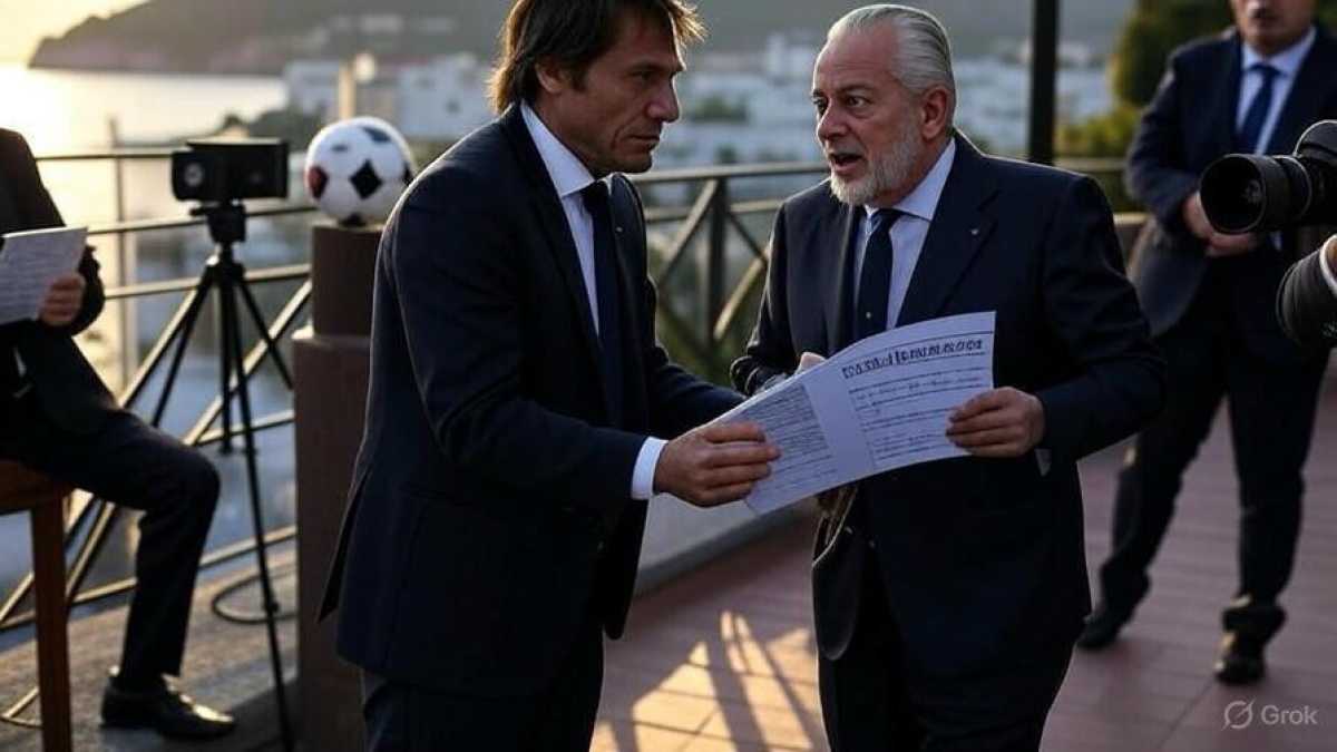 Immagine di Trattativa a Ischia tra Conte e De Laurentiis