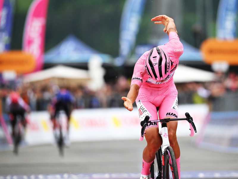 Isaac Del Toro ha vinto la diciassettesima tappa del Giro d'Italia 2025 (foto Getty Images)