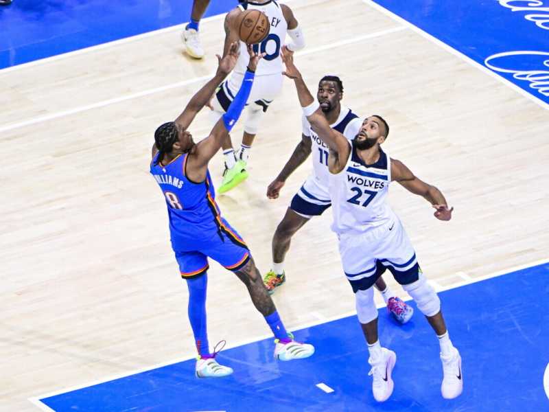Jalen Williams degli Oklahoma City Thundert (foto Epa, via Ansa)&nbsp;<br />