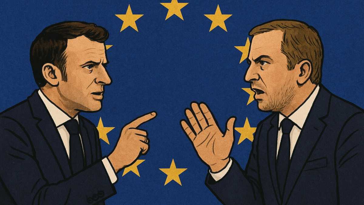 Immagine di Un macronista e un meloniano discutono dell’Unione alla vigilia dell’incontro tra Meloni e Macron