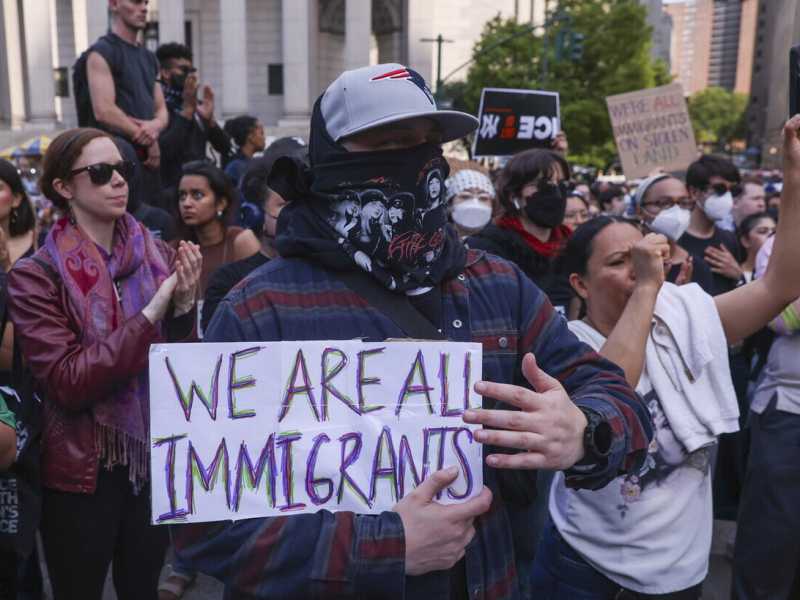 Le proteste a Los Angeles Foto Ansa