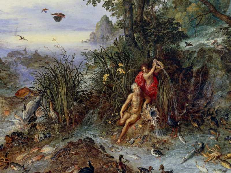 Un dettaglio di Allegoria dell&rsquo;acqua di Jan Brueghel il Vecchio, Pinacoteca Ambrosiana<br />&nbsp;<br />