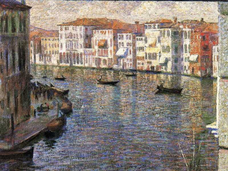 Boccioni, "Il Canal Grande a Venezia", 1907