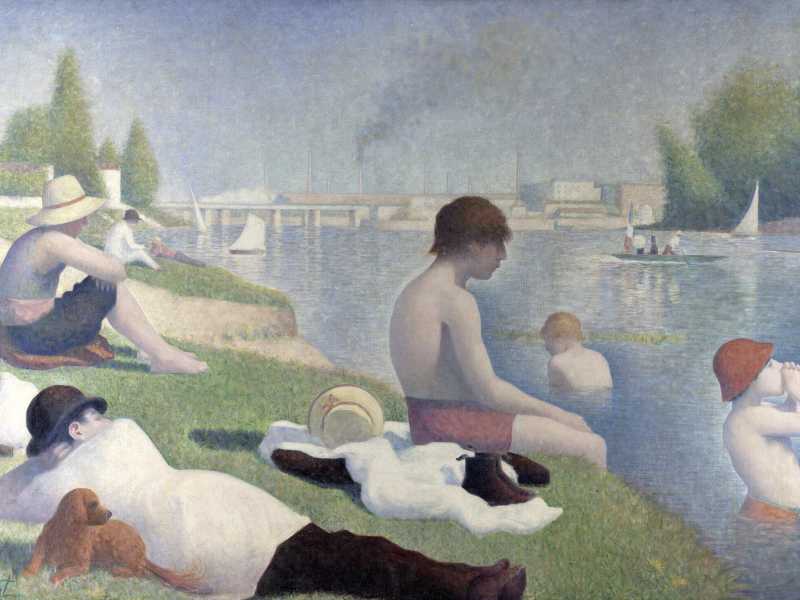 Seurat, "I bagnanti ad Asnières"