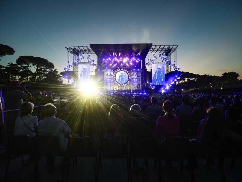 Un concerto al Circo Massimo (foto Ansa)