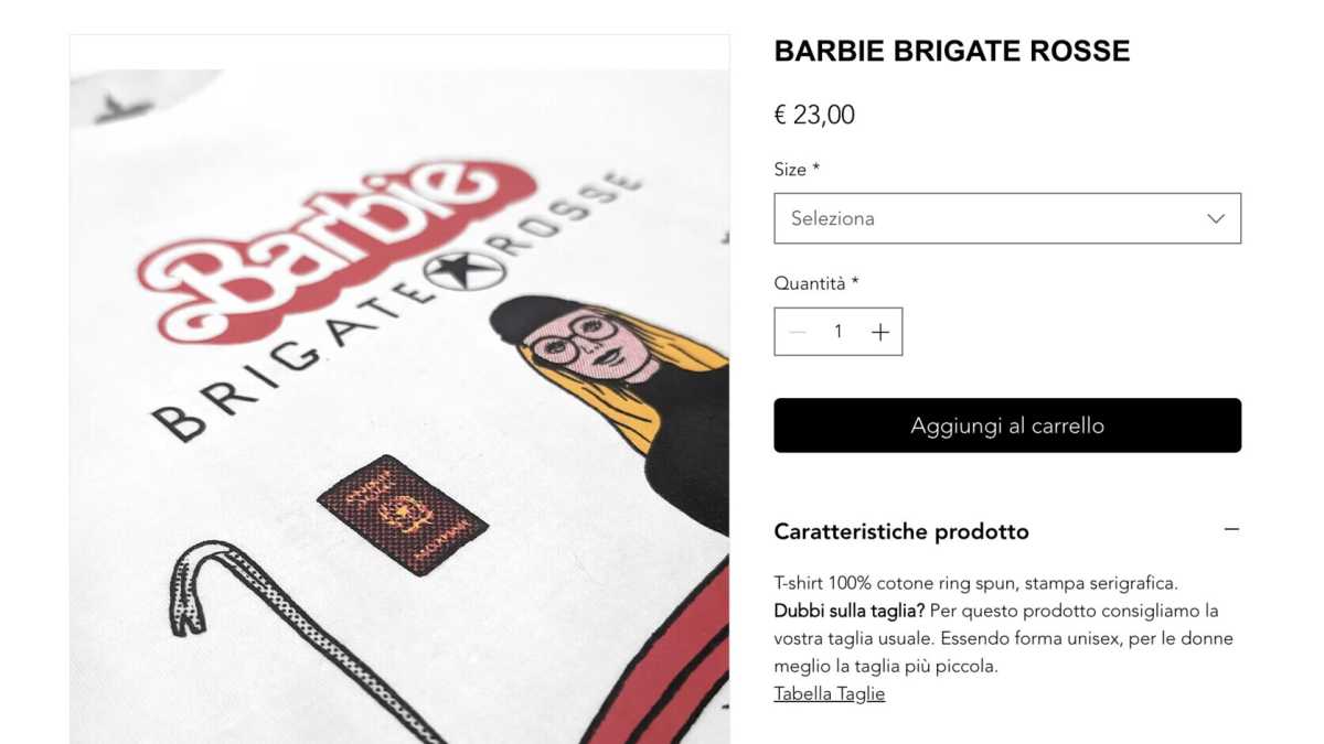 Immagine di Una t-shirt spiritosa e il diritto a giocare con i simboli del passato