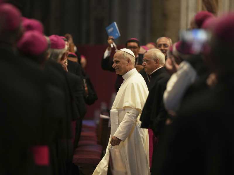 Papa Leone XIV (foto LaPresse)<br />&nbsp;