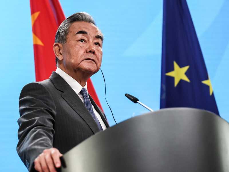 Il ministro degli Esteri cinesi Wang Yi (foto ANSA)