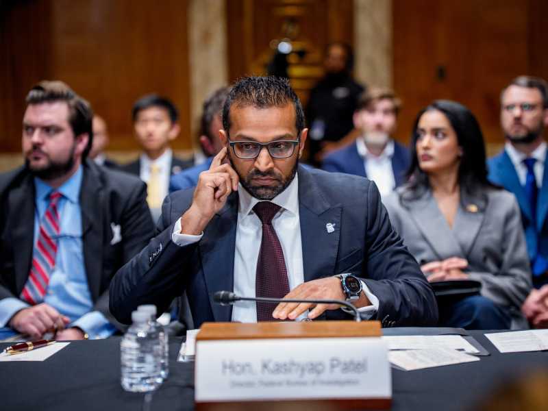 Kash Patel, direttore dell&rsquo;Fbi (foto Getty)