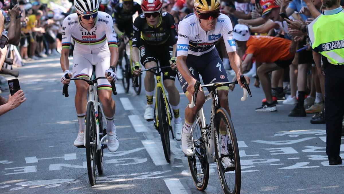 Immagine di Conferme e promesse al Tour de France. A Mûr-de-Bretagne vince Tadej Pogacar