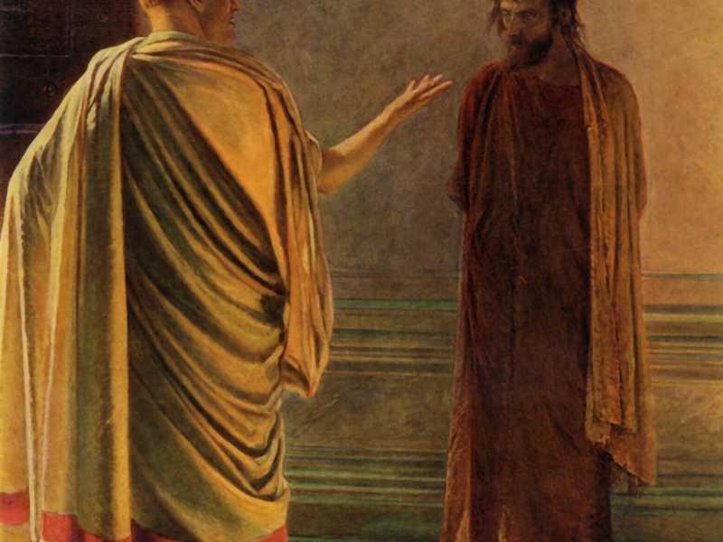 Nikolaj Ge, &ldquo;Che cos&rsquo;&egrave; la verit&agrave;? Cristo e Pilato&rdquo;, 1890, olio su tela&nbsp;(Foto di The Print Collector/Getty Images)