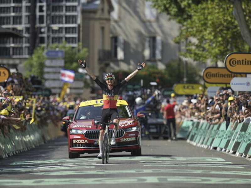 La vittoria di Tim Wellens al Tour de France (foto Ap, via LaPresse)