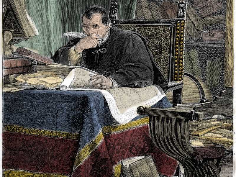 Nella lettera a Vettori, Machiavelli scrive di entrare &ldquo;nelle antique corti delli antiqui huomini, dove [&hellip;] io non mi vergogno parlare con loro&rdquo; (foto Getty)&nbsp;<br />