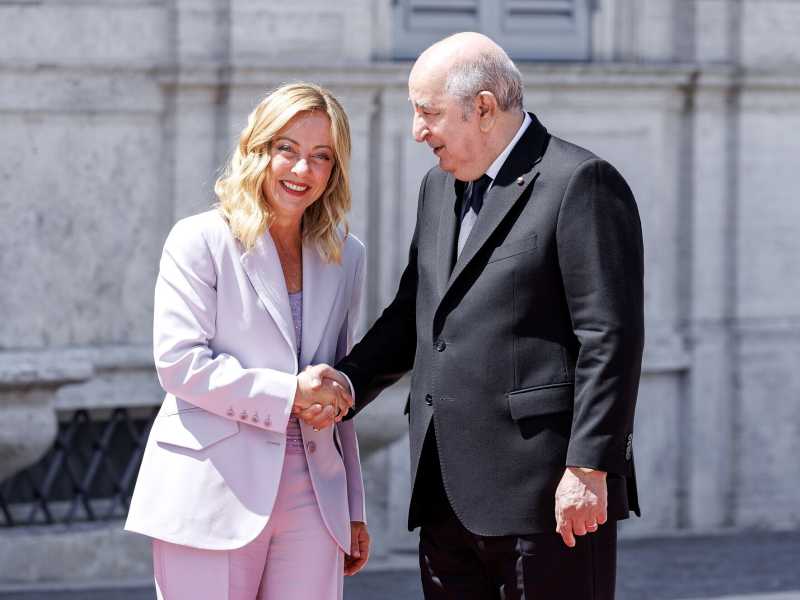 Villa Doria Pamphilj - Quinto vertice intergovernativo tra Italia e Algeria (LaPresse)<br />&nbsp;<br />