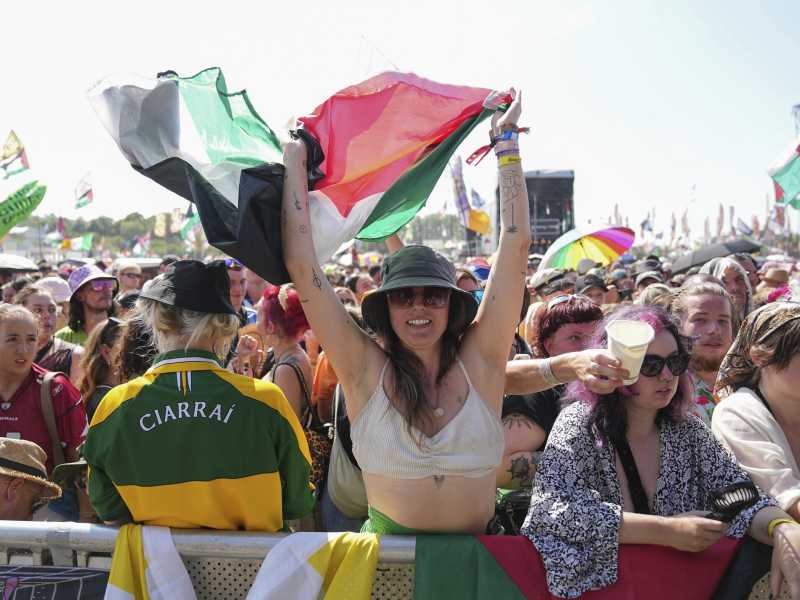 Glastonbury Festival in Worthy Farm. Foto LaPresse