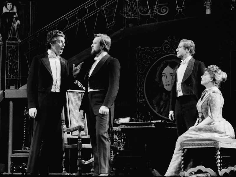 Una prova per la prima teatrale dell'opera alla Royal Opera Hous, Londra, 1973 (foto Getty)