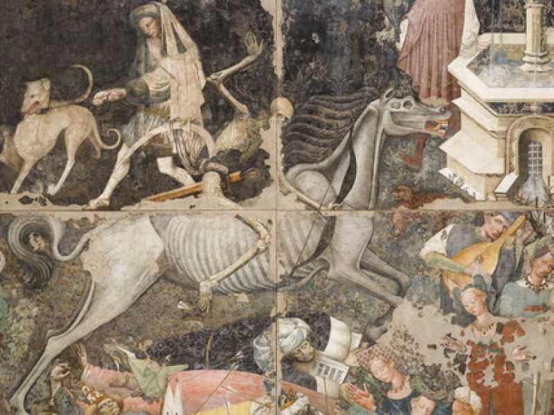 Risalente alla metà del Quattrocento, il “Trionfo della Morte” fu voluto da Alfonso il Magnanimo per decorare un ospedale pubblico <br />