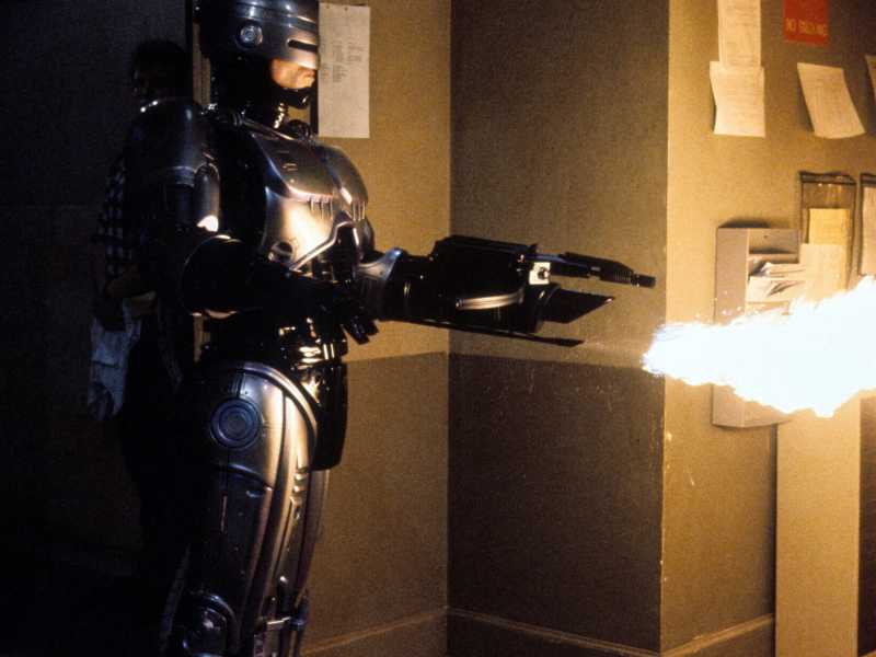 Una scena dal film &ldquo;Robocop 3&rdquo; di Irvin Kershner, 1993 (foto Getty)&nbsp;<br />