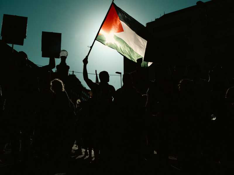  Barcellona, manifestazione per la Palestina (GettyImages)