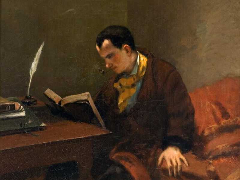 Charles Baudelaire, ritratto di Gustave Courbet&nbsp;