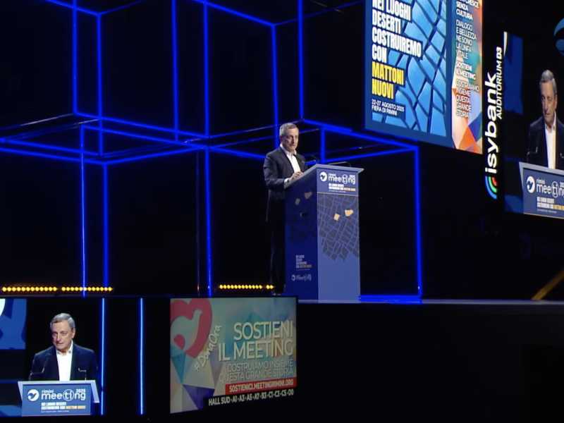 L’Europa tra oggi e domani: il discorso di Mario Draghi al Meeting di Rimini