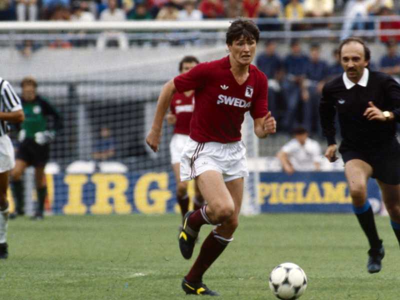 Aldo Serena nel 1984 (foto LaPresse)