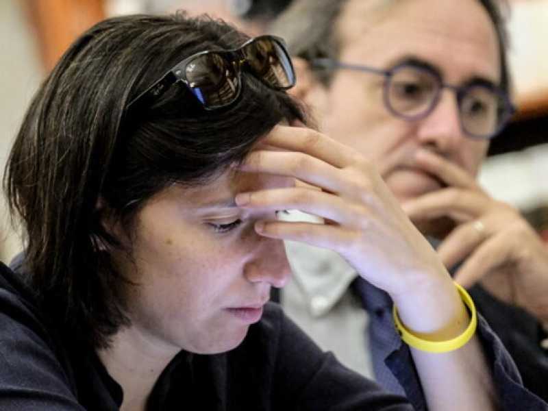 La segretaria del Pd Elly Schlein con Angelo Bonelli (Avs) (foto LaPresse)&nbsp;<br />