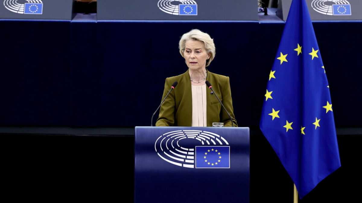 Immagine di Von der Leyen in difficoltà sullo stato dell’Unione punta su difesa e Gaza