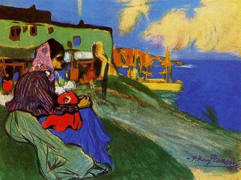 P. Picasso, <em>Gipsy in front of Musca</em>, 1900