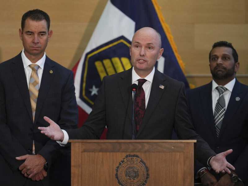 Il governatore dello Utah, Spencer Cox (foto LaPresse)