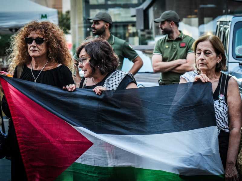 Una manifestazione pro Palestina a Napoli (foto Ansa)