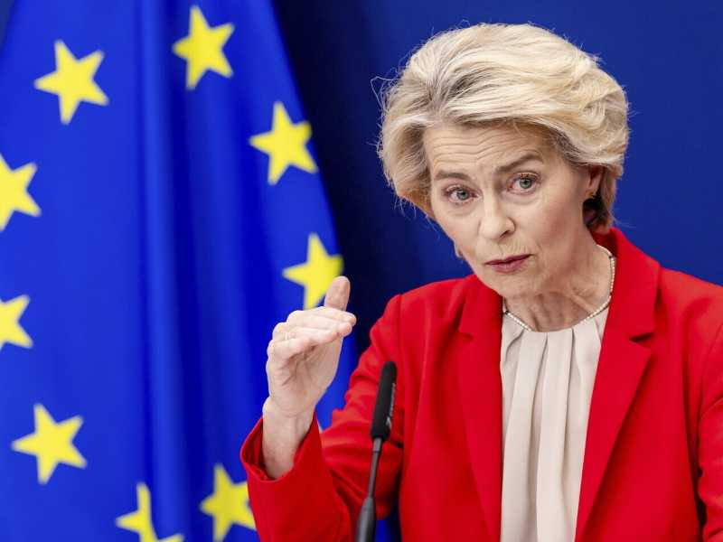 Ursula von der Leyen (foto Ap, via LaPresse)