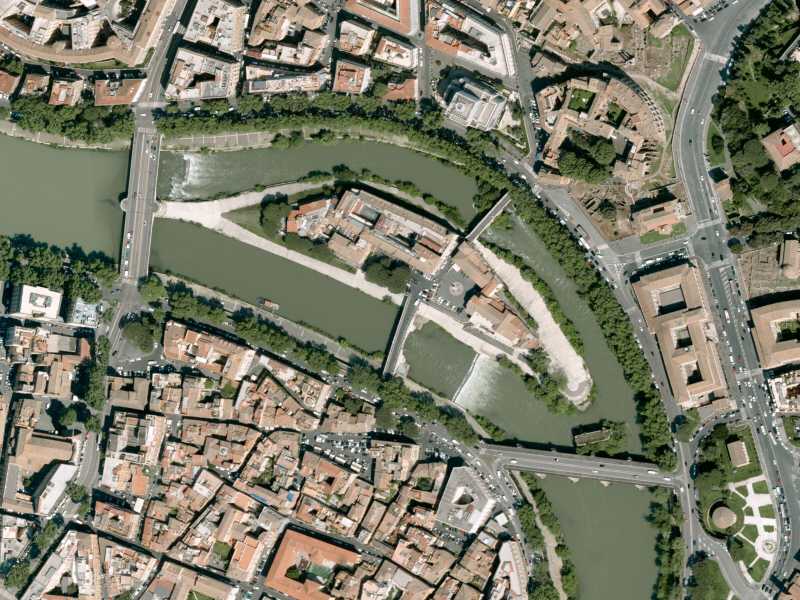 Roma, Italia. Immagine Aerea, produzione CGR/e-GEOS © e-GEOS. Elaborata e distribuita per AGEA da e-GEOS<br />