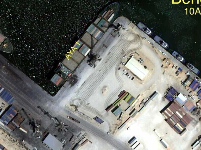 La foto satellitare dell'Aya 1 a Bengasi il 10 agosto