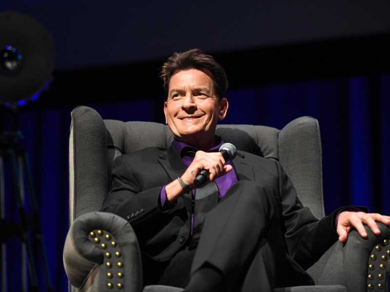 Charlie Sheen (foto Epa, via Ansa) <br />