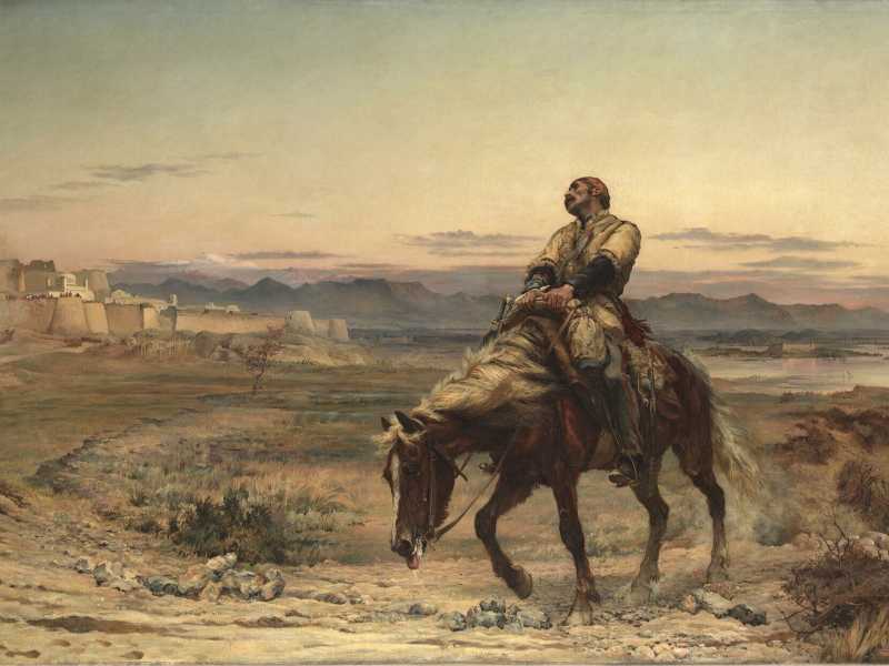 Resti di un esercito, olio su tela del 1879 di Elizabeth Thompson&nbsp;<br />