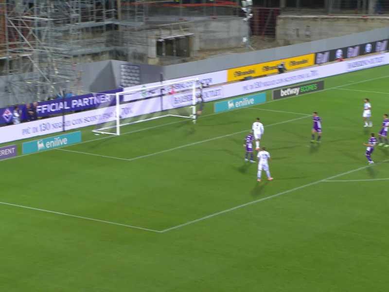 La parata di David De Gea in Fiorentina-Como 1-2 (foto Serie A)