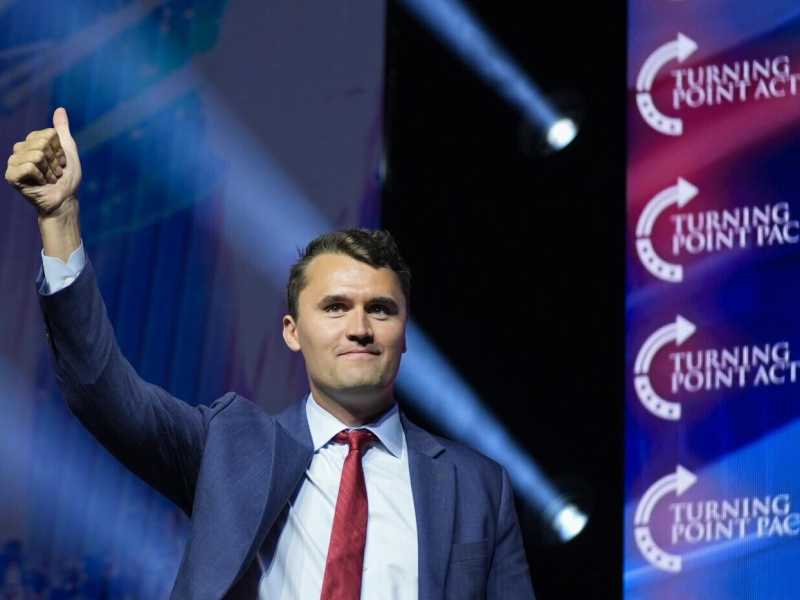 Charlie Kirk (foto Ap, via LaPresse)